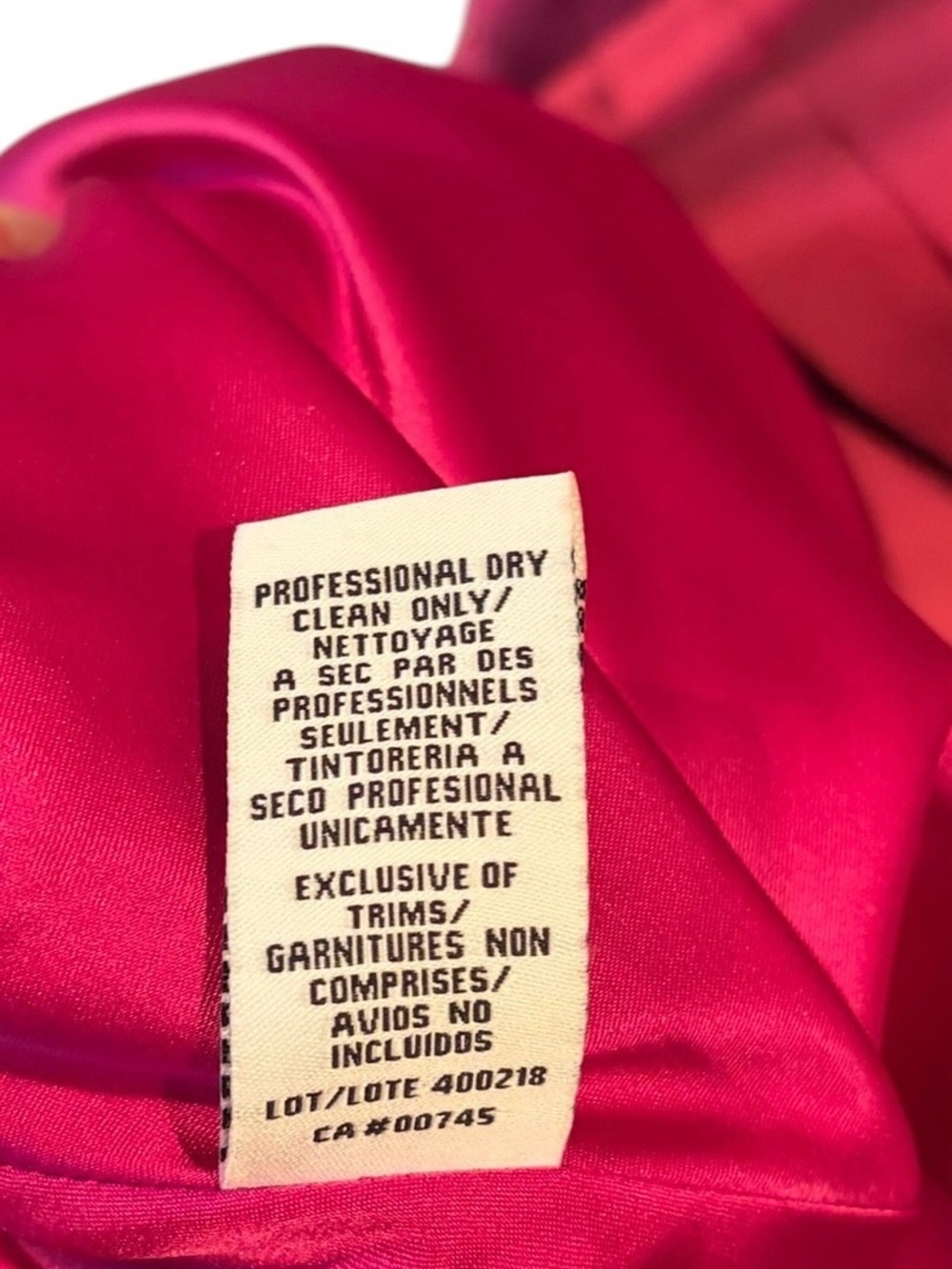 NWT- Kay Unger Magenta Mermaid Formal Gown Size-14 - Picture 9 of 10